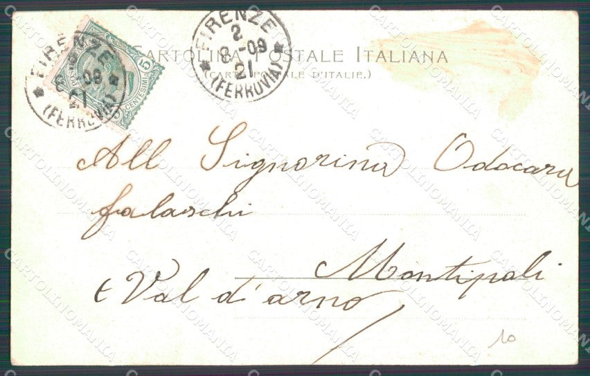 Firenze Città Casa Buonarroti cartolina WX0042 – retro