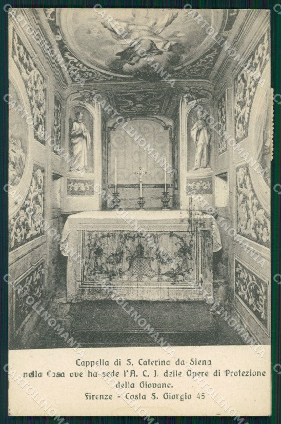 Firenze Città Cappella di Santa Caterina da Siena cartolina WX0043 – fronte