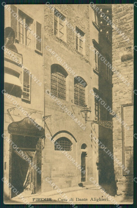 Firenze Città Casa Dante Alighieri cartolina WX0044 – fronte