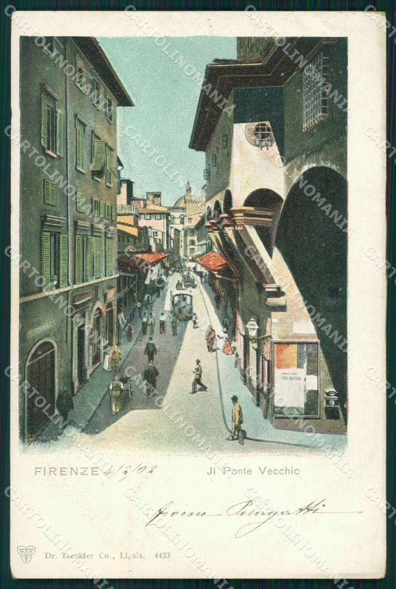 Firenze Città Ponte Vecchio cartolina WX0046 – fronte
