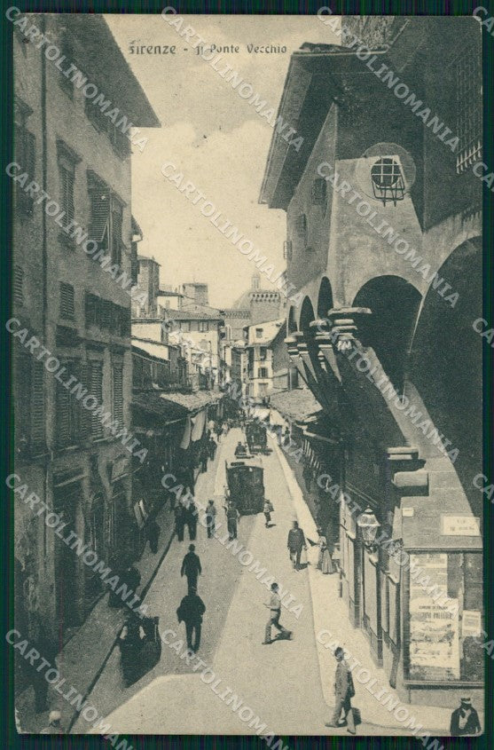 Firenze Città Ponte Vecchio ABRASA cartolina WX0048 – fronte