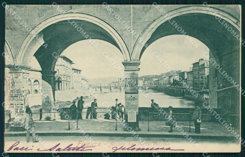 Firenze Città Arcata Ponte Vecchio cartolina WX0061 – fronte