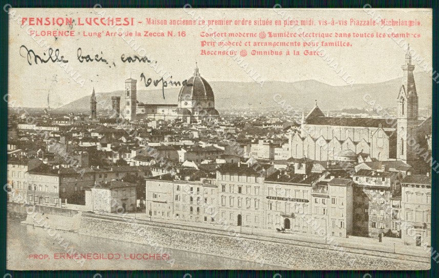 Firenze Città Lungarno della Zecca MACCHIE cartolina WX0062 – fronte