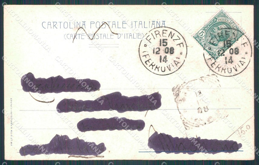 Firenze Città Lungarno della Zecca MACCHIE cartolina WX0062 – retro