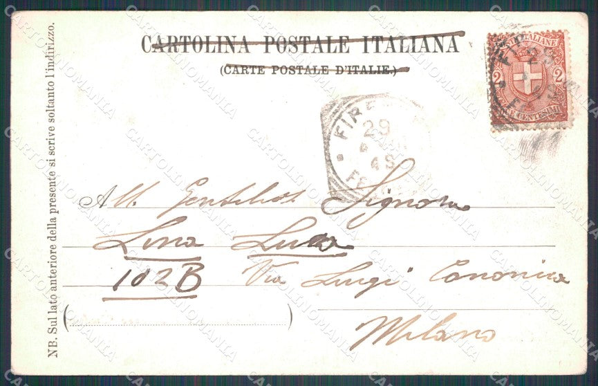 Firenze Città PIEGHINA cartolina WX0073 – retro