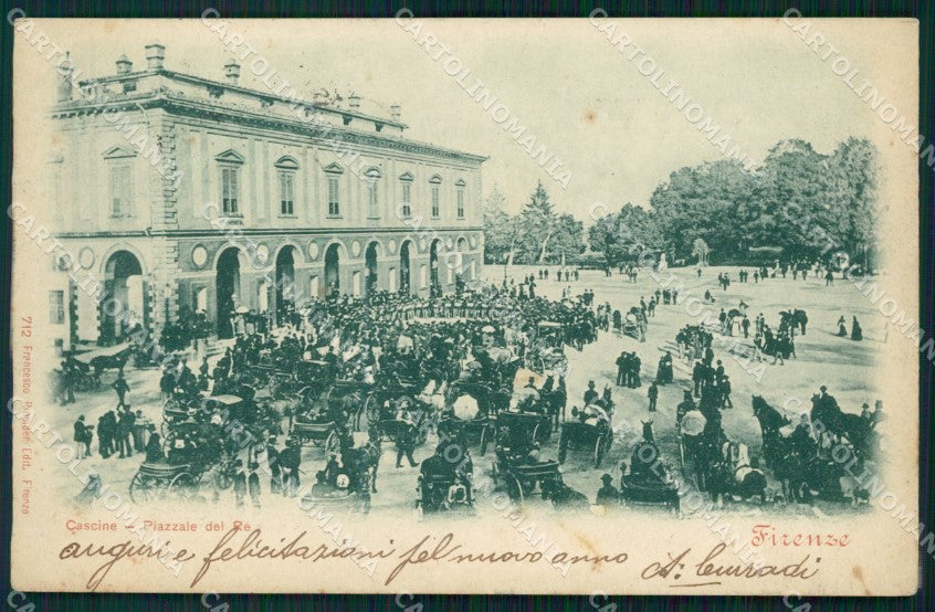 Firenze Città Cascine Piazza del Re cartolina WX0078 – fronte