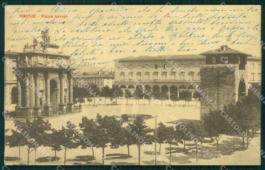 Firenze Città Piazza Cavour cartolina WX0087 – fronte