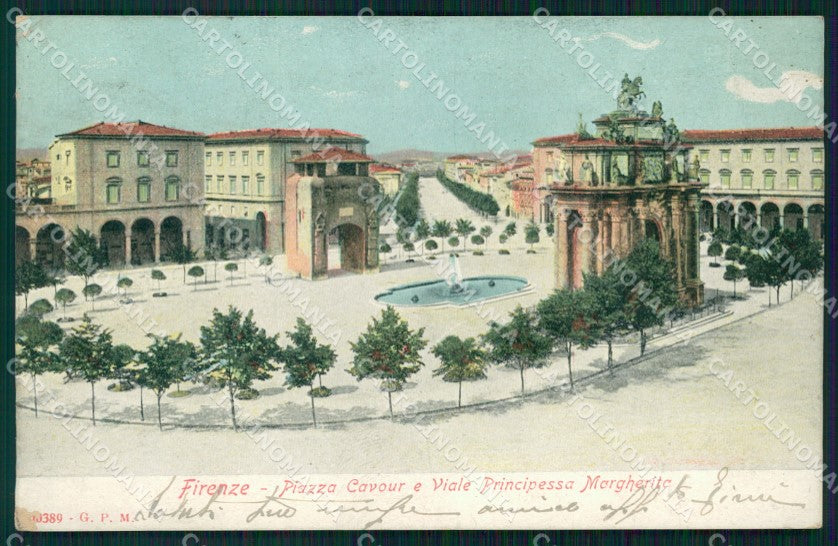 Firenze Città Piazza Cavour cartolina WX0088 – fronte