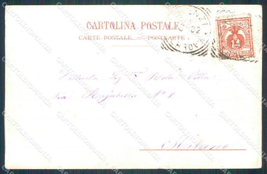 Firenze Città Via Calzaiuoli Carretti PIEGA cartolina WX0092 – retro