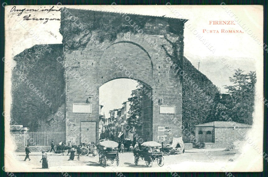 Firenze Città Porta Romana Carrozze cartolina WX0093 – fronte