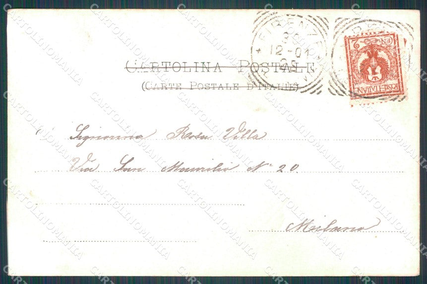 Firenze Città Porta Romana Carrozze cartolina WX0093 – retro