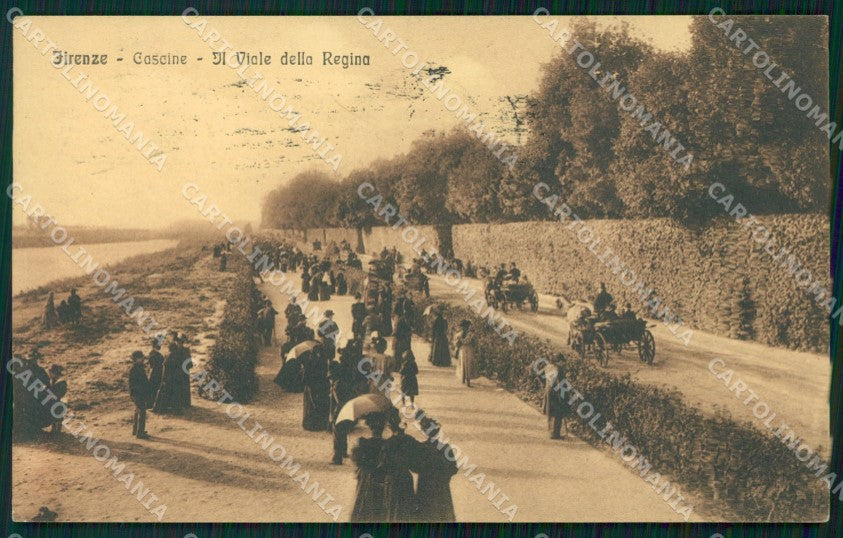 Firenze Città Cascine Viale della Regina cartolina WX0102 – fronte