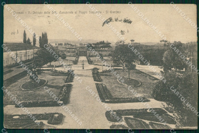 Firenze Città Istituto della Santissima Annunziata Giardino cartolina WX0120 – fronte