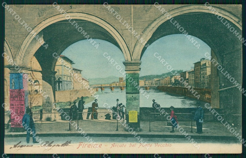 Firenze Città Arcata Ponte Vecchio cartolina WX0129 – fronte