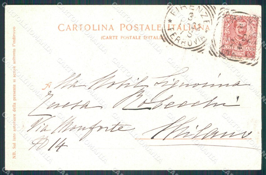 Firenze Città Cascine Viale del Re FORO cartolina WX0131 – retro