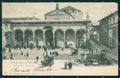 Firenze Città Piazza dell'Annunziata Carrozze SCOLLATA cartolina WX0137 – fronte
