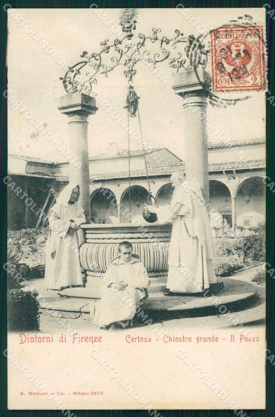 Firenze Certosa di Frati PIEGHINA cartolina WX0141 – fronte