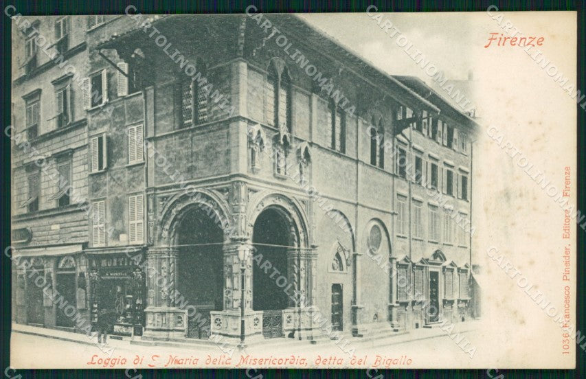 Firenze Città Loggia del Bigallo cartolina WX0156 – fronte