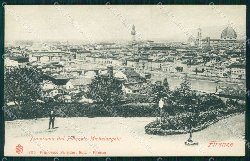 Firenze Città Piazza Michelangelo cartolina WX0159 – fronte
