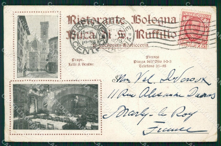 Firenze Città Pubblicitaria PIEGHE cartolina WX0169 – fronte