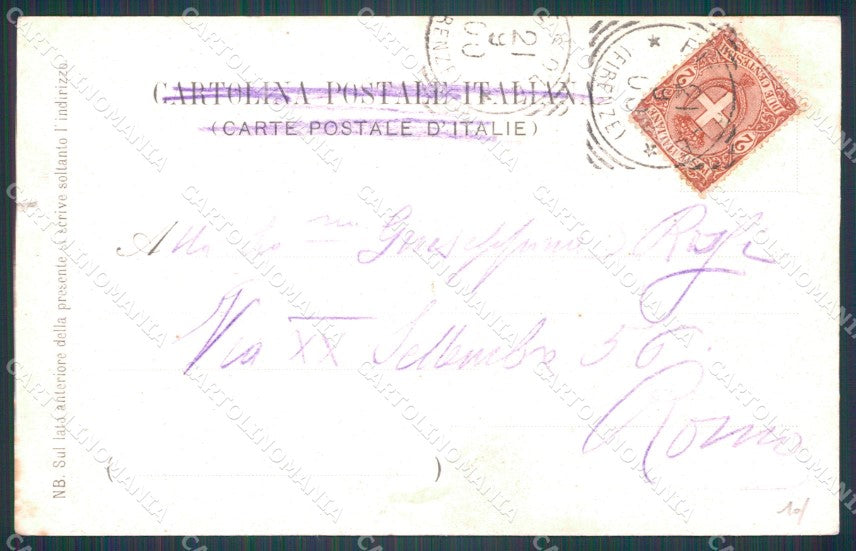 Firenze Città Ponte alle Grazie Carrozze STRAPPINO cartolina WX0173 – retro