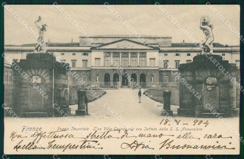 Firenze Città Poggio Imperiale cartolina WX0174 – fronte