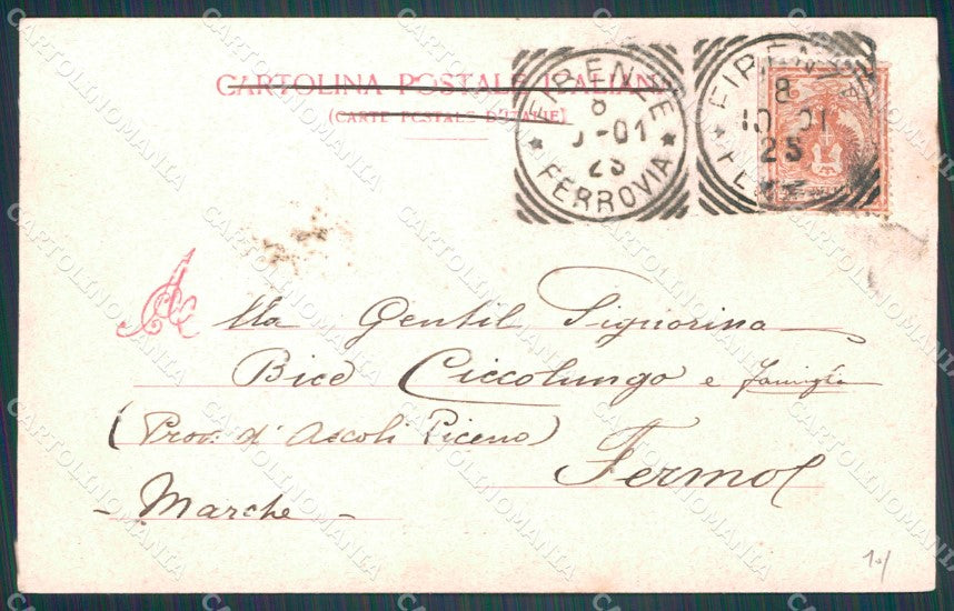 Firenze Città Ponte alle Grazie PIEGA cartolina WX0177 – retro