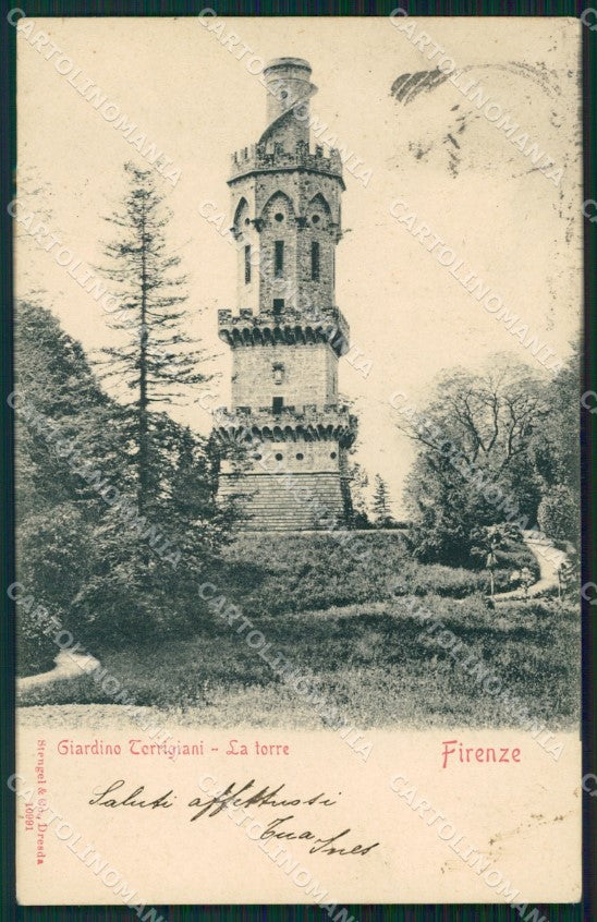 Firenze Città Giardino Torrigiani ABRASA cartolina WX0204 – fronte