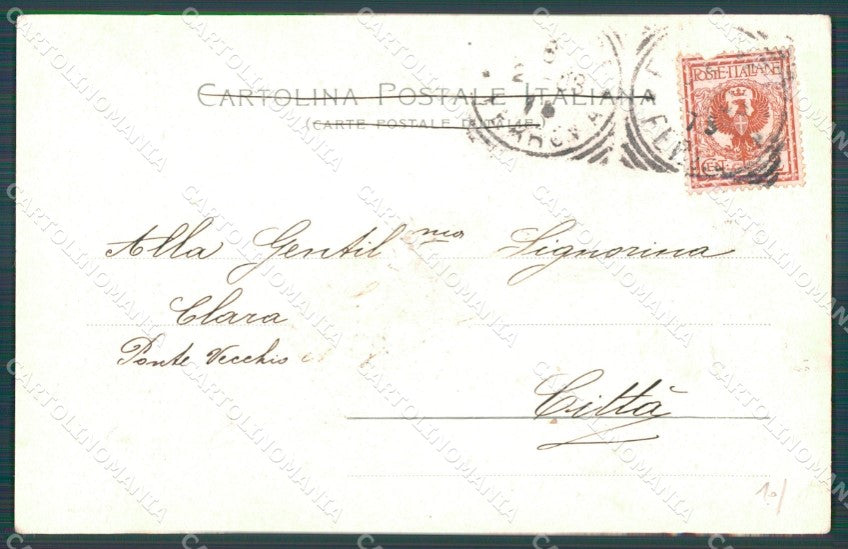 Firenze Città Giardino Torrigiani ABRASA cartolina WX0204 – retro