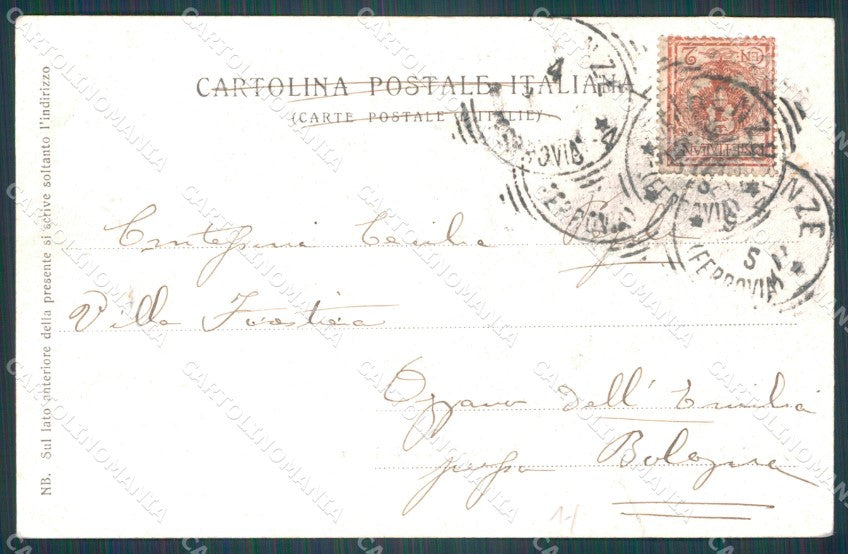 Firenze Città Cascine Viale della Regina Carrozza cartolina WX0206 – retro