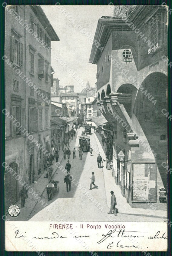 Firenze Città Ponte Vecchio Alterocca 5358 PIEGHE cartolina WX0209 – fronte