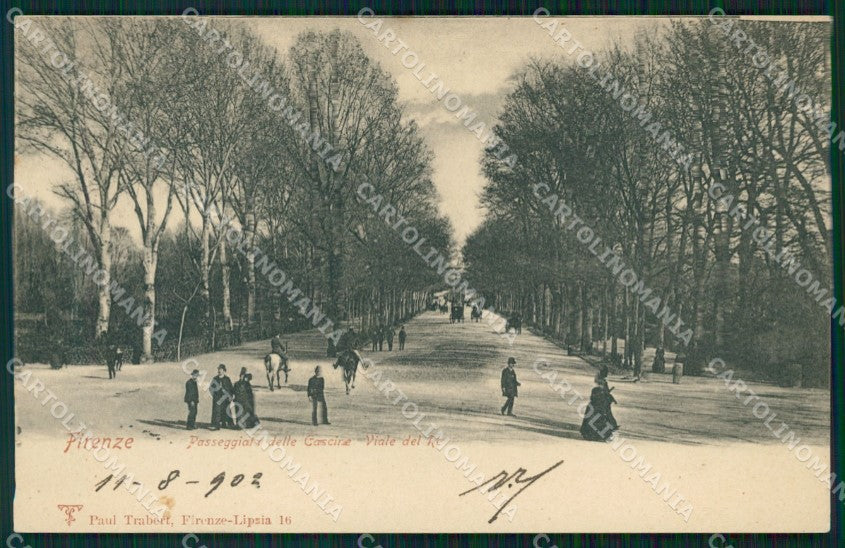 Firenze Città Cascine Viale del Re cartolina WX0214 – fronte
