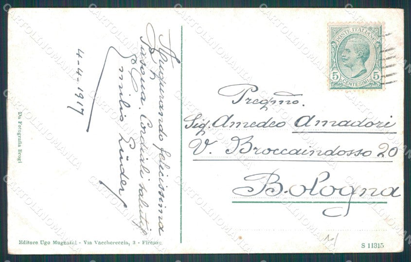 Firenze Città Scoppio del Carro Sabato Santo cartolina WX0218 – retro