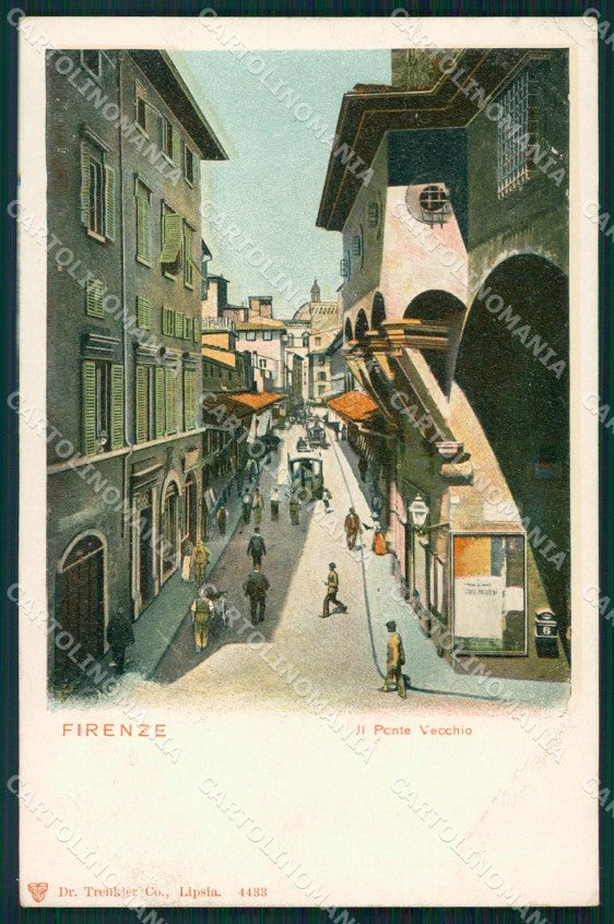 Firenze Città Ponte Vecchio PIEGA cartolina WX0221 – fronte