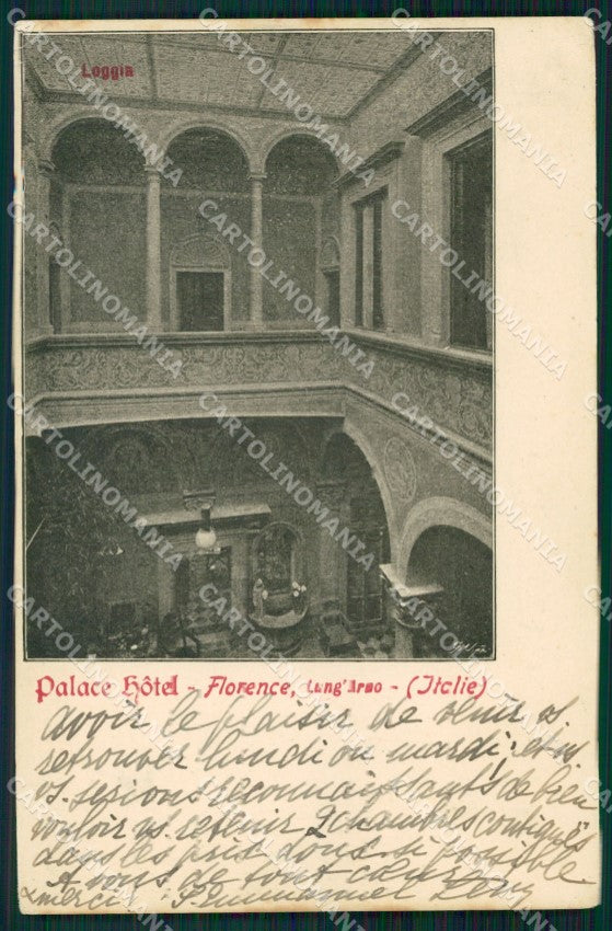 Firenze Città Hotel Palace cartolina WX0223 – fronte
