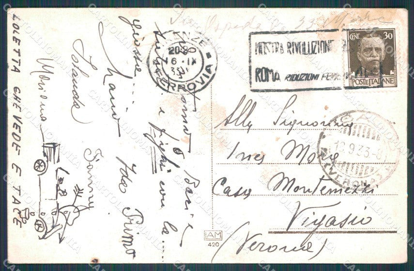 Firenze Città La Celeste Protettrice MACCHIA cartolina WX0251 – retro