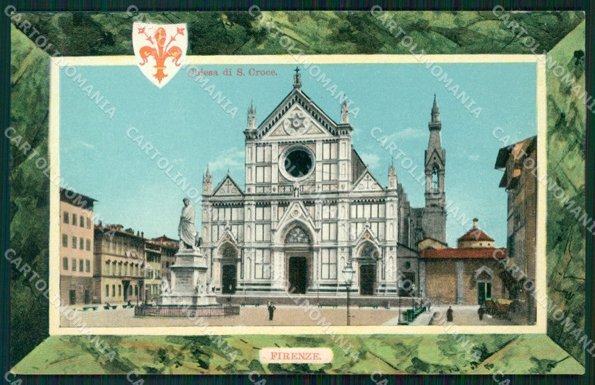 Firenze Città Chiesa Santa Croce cartolina WX0257 – fronte