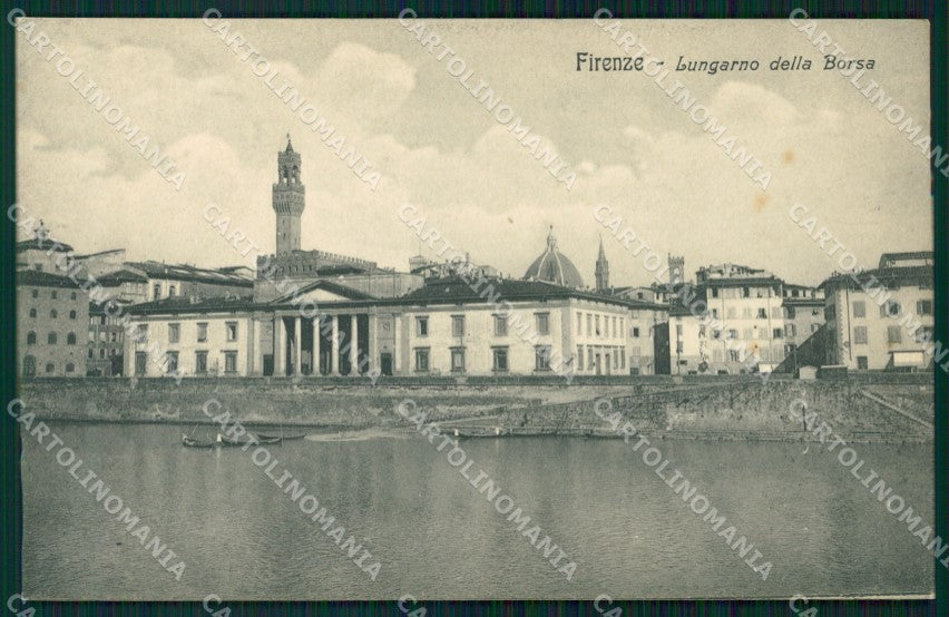 Firenze Città Lungarno della Borsa cartolina WX0261 – fronte