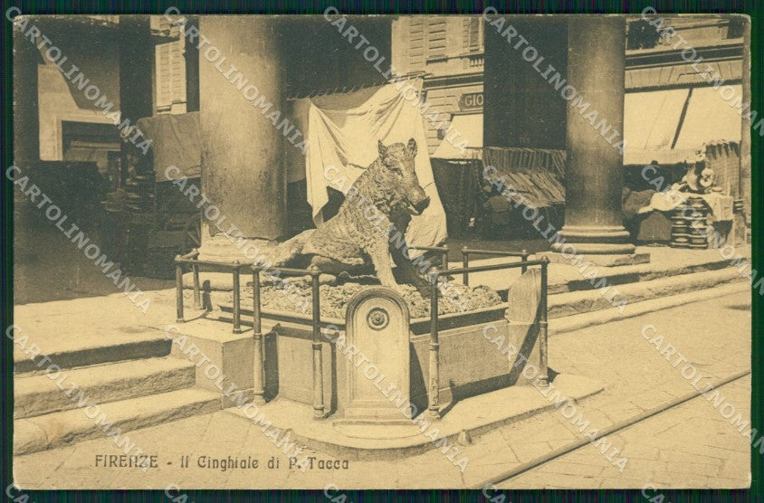 Firenze Città Il Cinghiale Tacca cartolina WX0269 – fronte