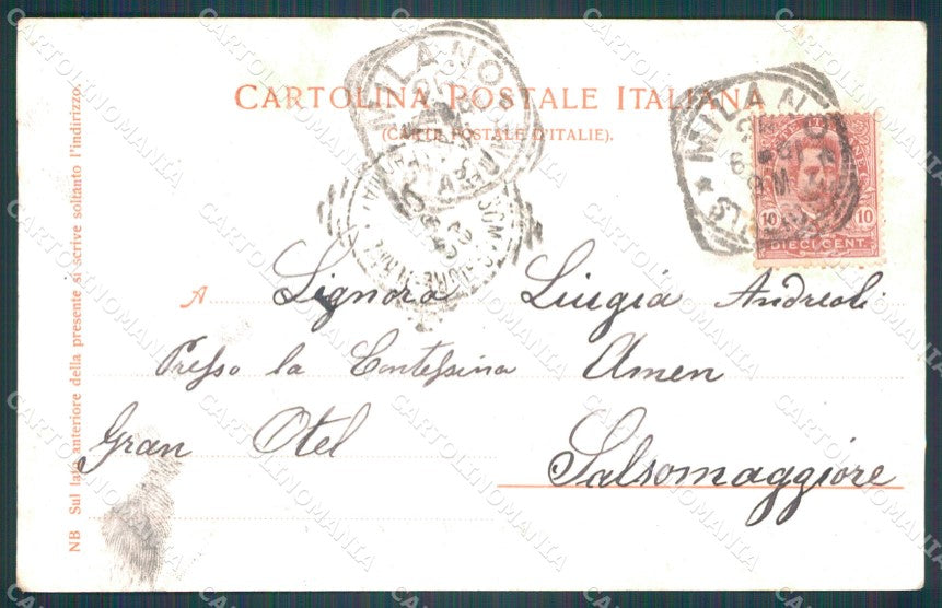 Firenze Città Cascine Viale della Regina Carrozze cartolina WX0271 – retro