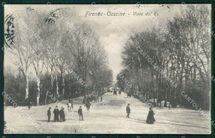 Firenze Città Cascine Viale del Re cartolina WX0272 – fronte