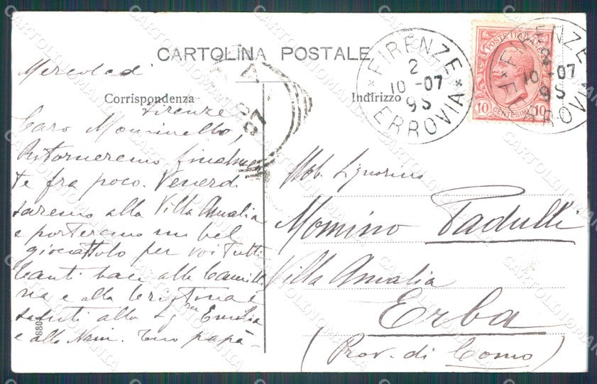 Firenze Città Cascine Viale del Re cartolina WX0272 – retro