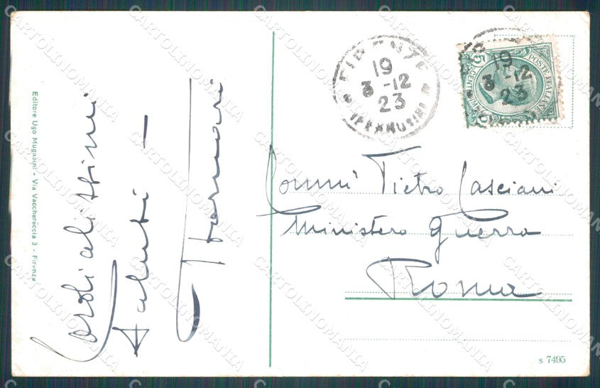 Firenze Città Via Strozzi Carrozze cartolina WX0274 – retro