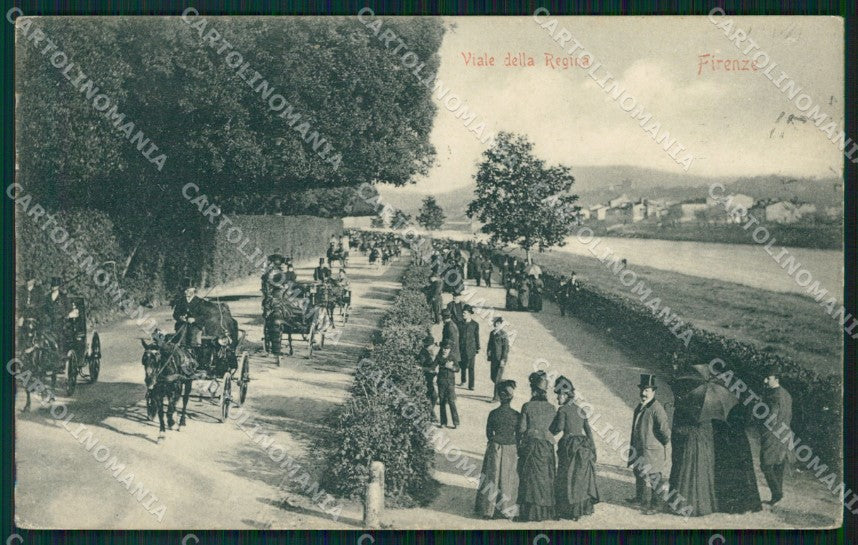 Firenze Città Cascine Viale della Regina cartolina WX0279 – fronte