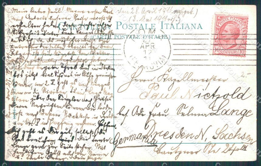 Firenze Città Cascine Viale della Regina cartolina WX0279 – retro