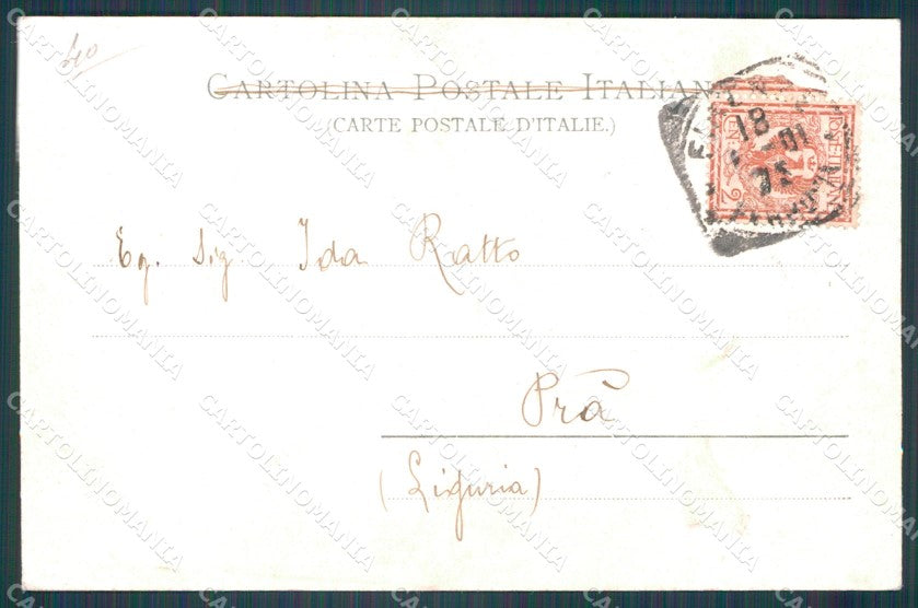 Firenze Città Cascine Viale della Regina Carrozze cartolina WX0281 – retro