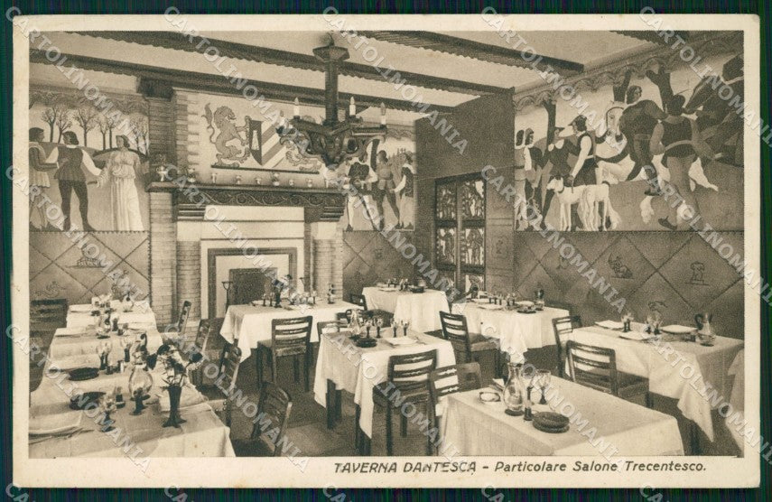 Torino Città Pubblicitaria Taverna Dantesca PIEGHINE cartolina WX0286 – fronte