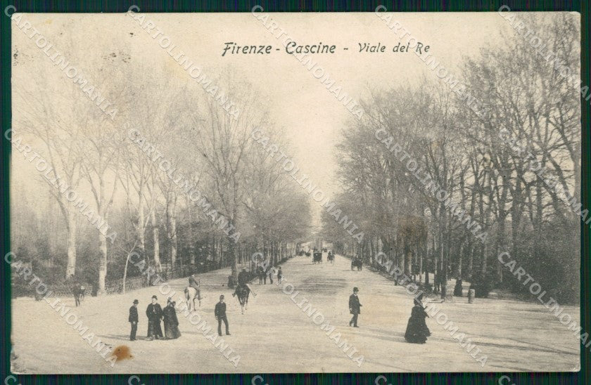Firenze Città Cascine Viale del Re cartolina WX0287 – fronte