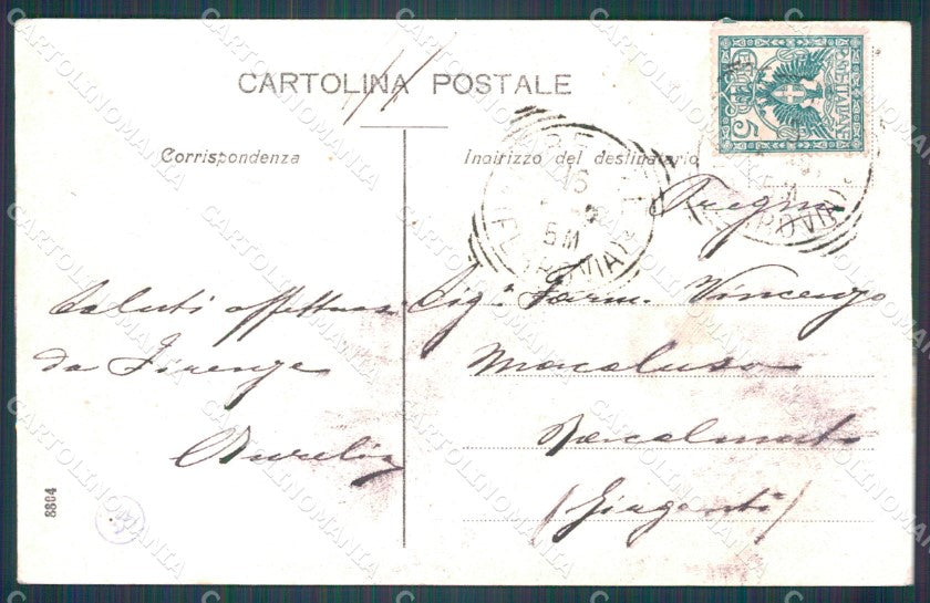 Firenze Città Cascine Viale del Re cartolina WX0287 – retro