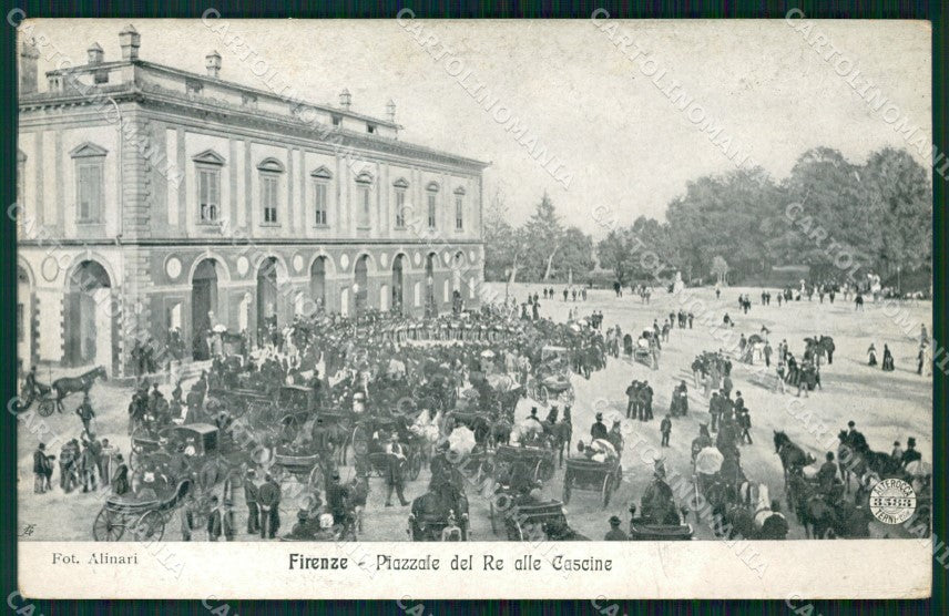 Firenze Città Cascine Piazzale del Re Alterocca 3583 PIEGA cartolina WX0289 – fronte